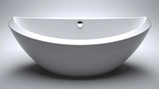 Acrylic Free Standing Bathtub 1.8m Curve Free Standing Bathtub