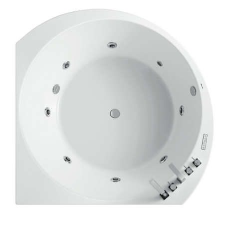 Corner Bathtub 1.7m Massage Bathtub
 (Jacuzzi)
