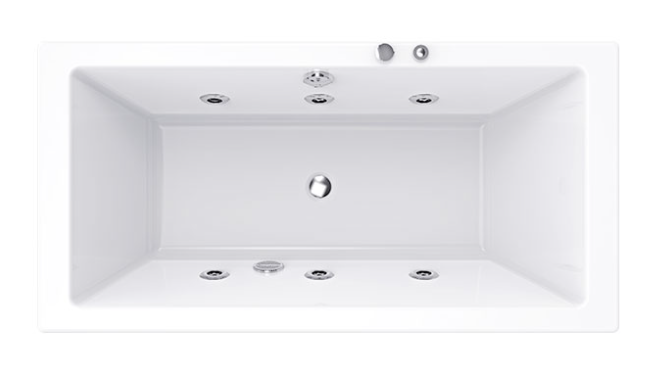 Deck Mounted Bathtub  1.7m Deck Mounted Massage Bathtub
 (Jacuzzi)