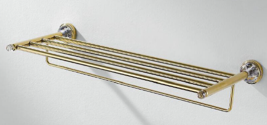 Crystal-Golden Towel Rack - 600mm
 (Golden)