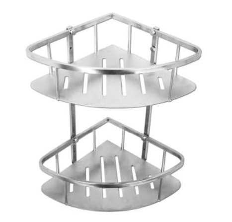 Affability Double Triangle Basket Shelf