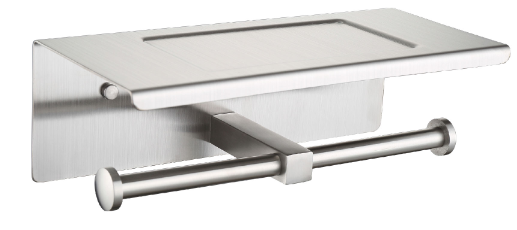 Affability Double Paper Holder with Shelf