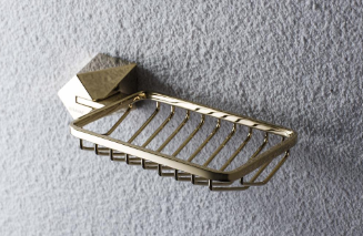 Diamond-Golden Soap Basket
 (Golden)