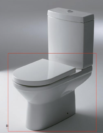 New Moon Pan of Close-coupled Toilet