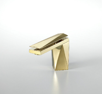 Diamond Single Handle Basin Mixer M
 (Golden)