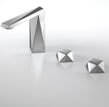 Diamond Two Handles 3-hole Basin Mixer M