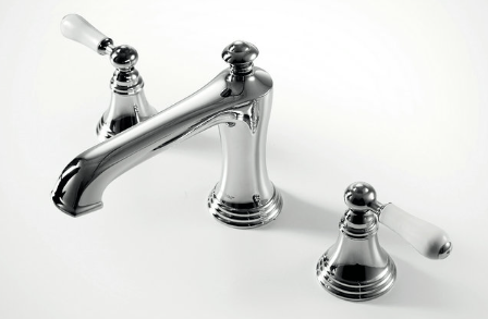 Zollern Two Handles 3-hole Basin Mixer
with Lift-Rod Pop-Up Waste