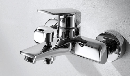 Fashion Single Handle Wall Mounted Bath & Shower Mixer
 (Water Saving)