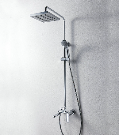 Wall Mounted Shower Bar  Single Handle Wall Mounted Shower Bar (w/Spout)