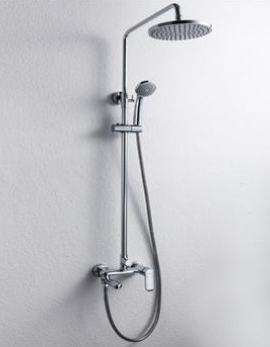 Wall Mounted Shower Bar  Single Handle Wall Mounted Shower Bar (w/Spout)