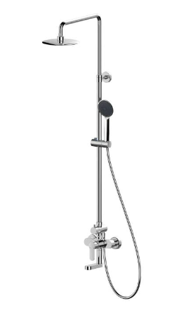 New Moon Single Handle Wall Mounted Shower Bar (w/Spout)