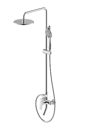 Rhein Single Handle Wall Mounted Shower Bar(w/ Spout)