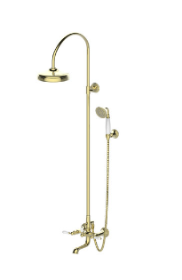 Zollern Single Handle Wall Mounted Shower Bar (w/Spout)