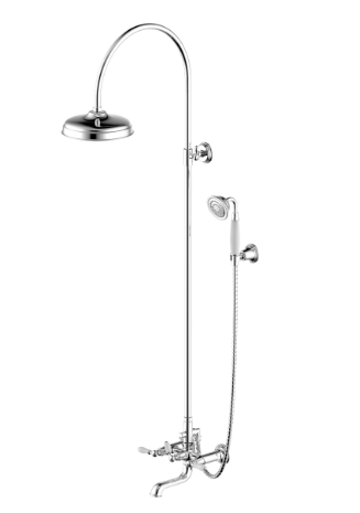 Zollern Single Handle Wall Mounted Shower Bar (w/Spout)