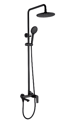 Wall Mounted Shower Bar  Single Handle Wall Mounted Shower Bar (w/Spout)