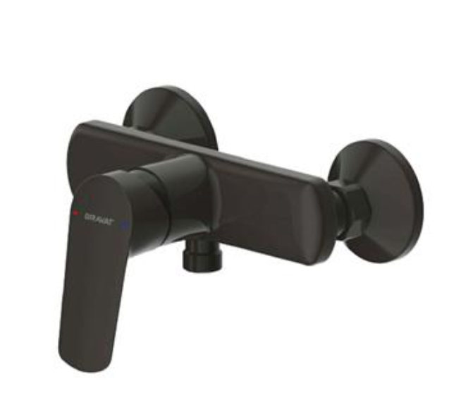 Rhein-Black Single Handle Wall Mounted Shower Mixer
