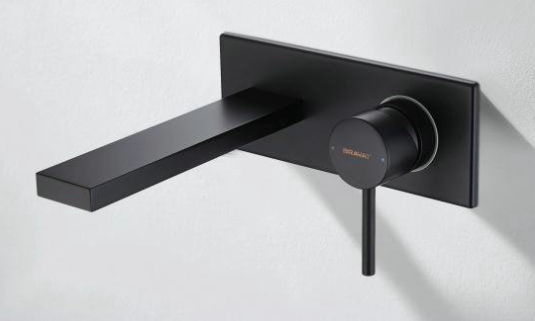 ARC -K Single Handle Built-in Basin Mixer Trim Set - Black