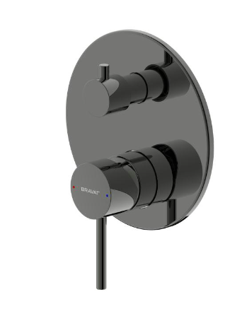 ARC -K Built-in Bath & Shower Mixer Trim Set
 (2-function) - Black