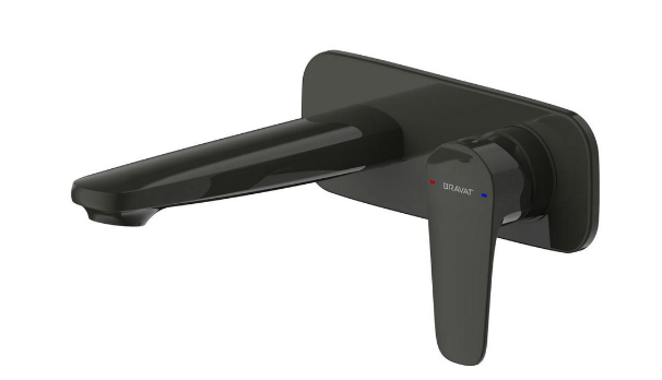 Source - Black Wall Basin Mixer - Black