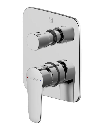 Source Built-in Bath & Shower Mixer Trim Set
 (2-function)