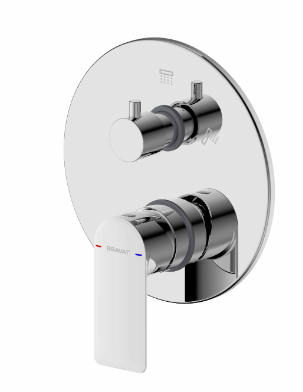 Eddie Built-in Bath & Shower Mixer Trim Set
 (2-function)