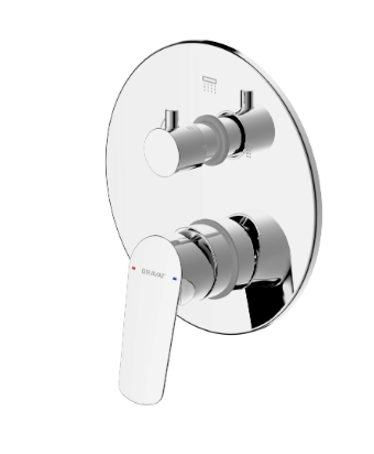 Rhein Built-in Bath & Shower Mixer Trim Set
 (3-function)