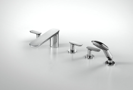 Gina Three Handles 5-hole Bath & Shower Mixer
