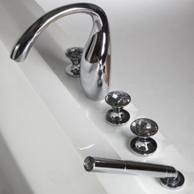 Swan Three Handles 5-hole Bath & Shower Mixer