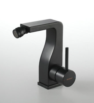 ARC -K Single Handle Bidet Mixer
 - Black 
With Lift-Rod Pop-Up Waste