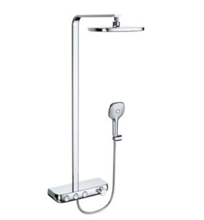 Cobble Single Handle Thermostatic Wall Mounted Shower Bar