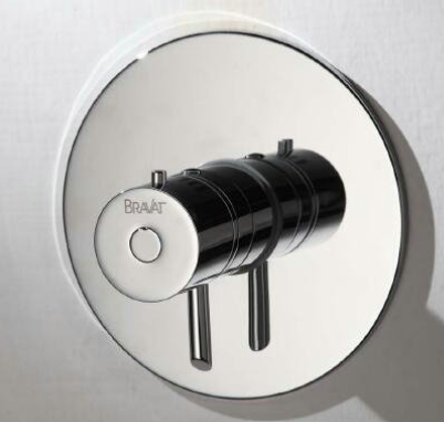 Thermostatic Built-in Thermostatic Bath & Shower Mixer Trim Set
 (1-function)