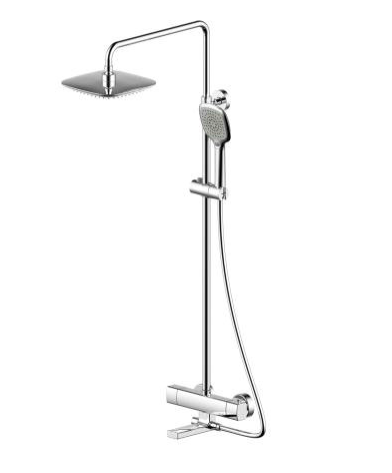 Real Single Handle Thermostatic Wall Mounted Shower Bar